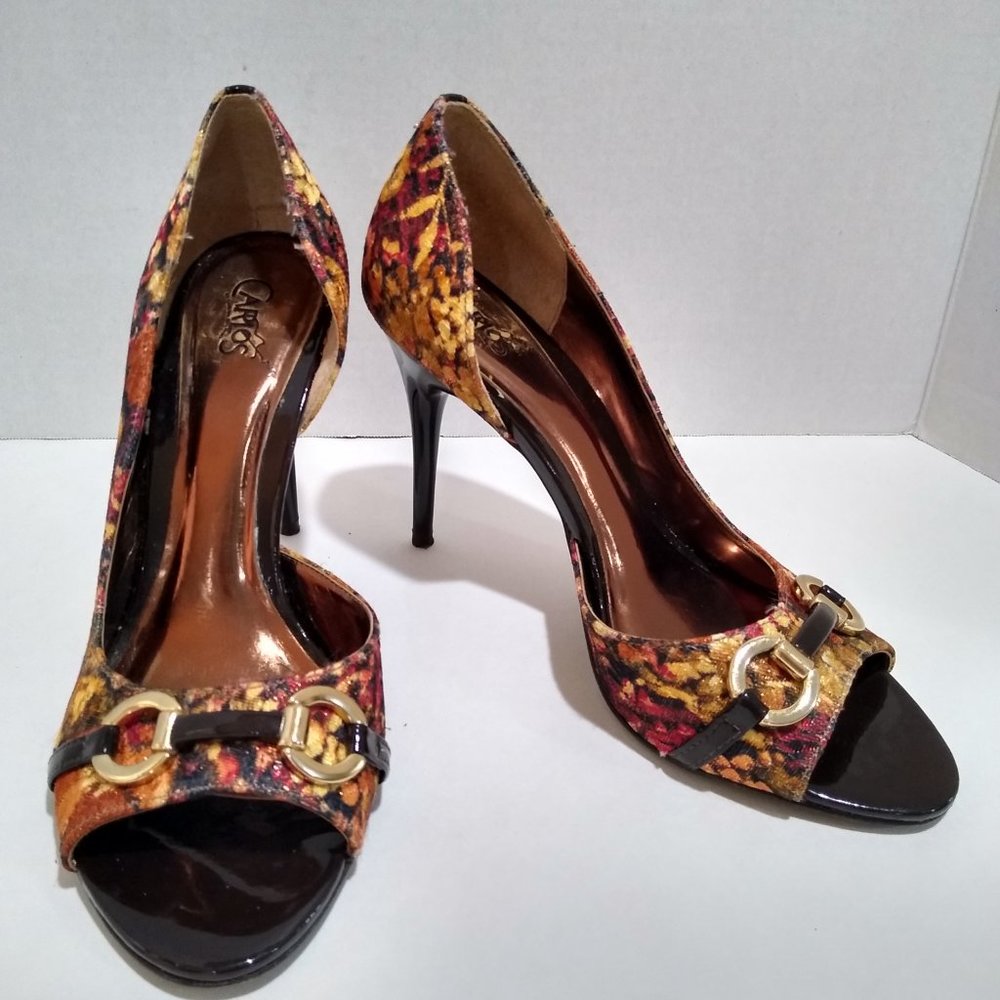 Carlos Santana Flowered High Heels - Picture 2 of 9